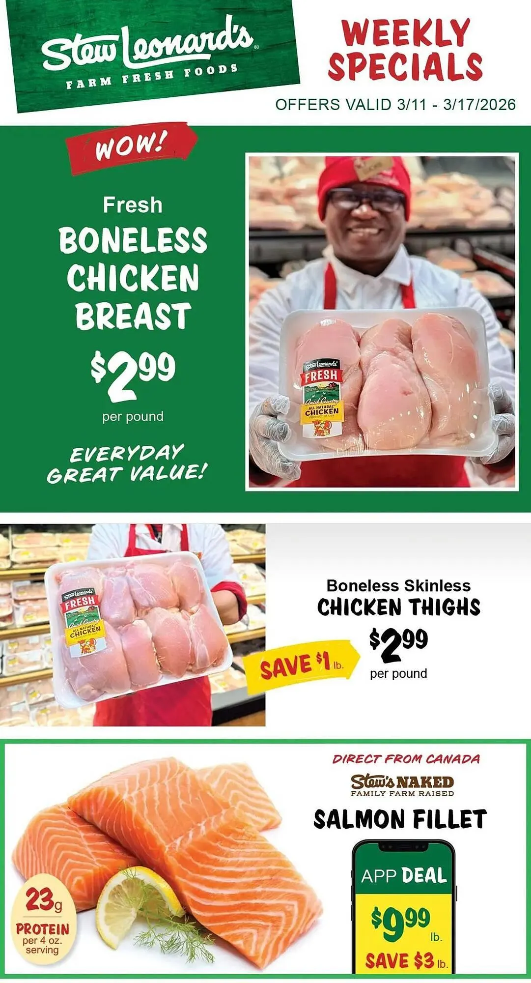 Weekly ad Stew Leonard's flyer from March 11 to March 17 2026 - Page 1