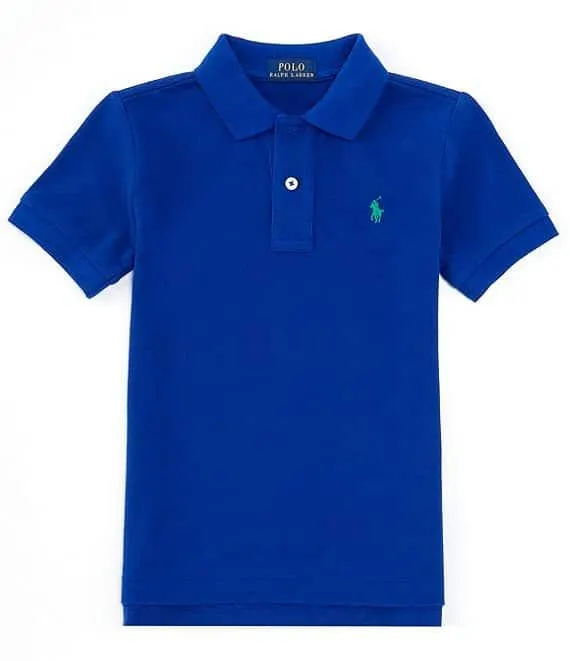 Big Boys 8-20 Short Sleeve Mesh Polo Shirt