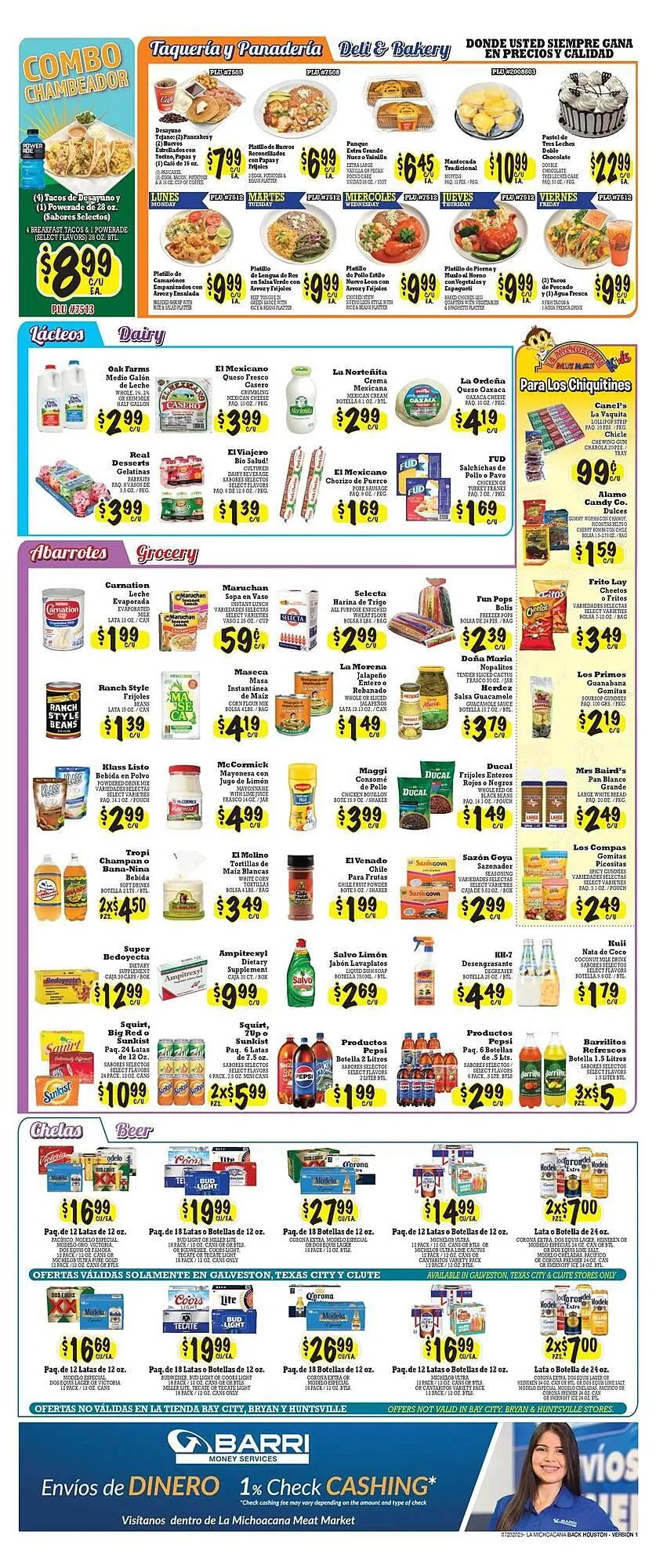 Catálogo de La Michoacana Weekly Ad 23 de julio al 5 de agosto 2025 - Página 2