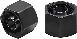 2610008122 1/4 Inch Self Releasing Router Collet Replacement for Bosch PR20EVS Collet Chuck (2PACK)