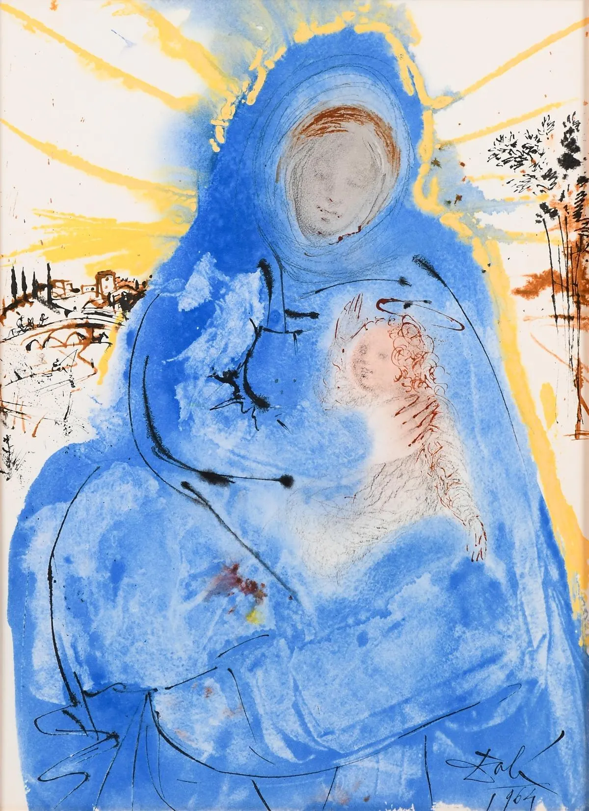 Salvador Dalí, Composition (Michler/Löpsinger 1600; Field 69-3), Biblia Sacra