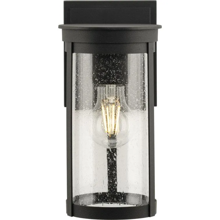 Brightmont Single Light Cylinder Outdoor Aluminum Wall Light