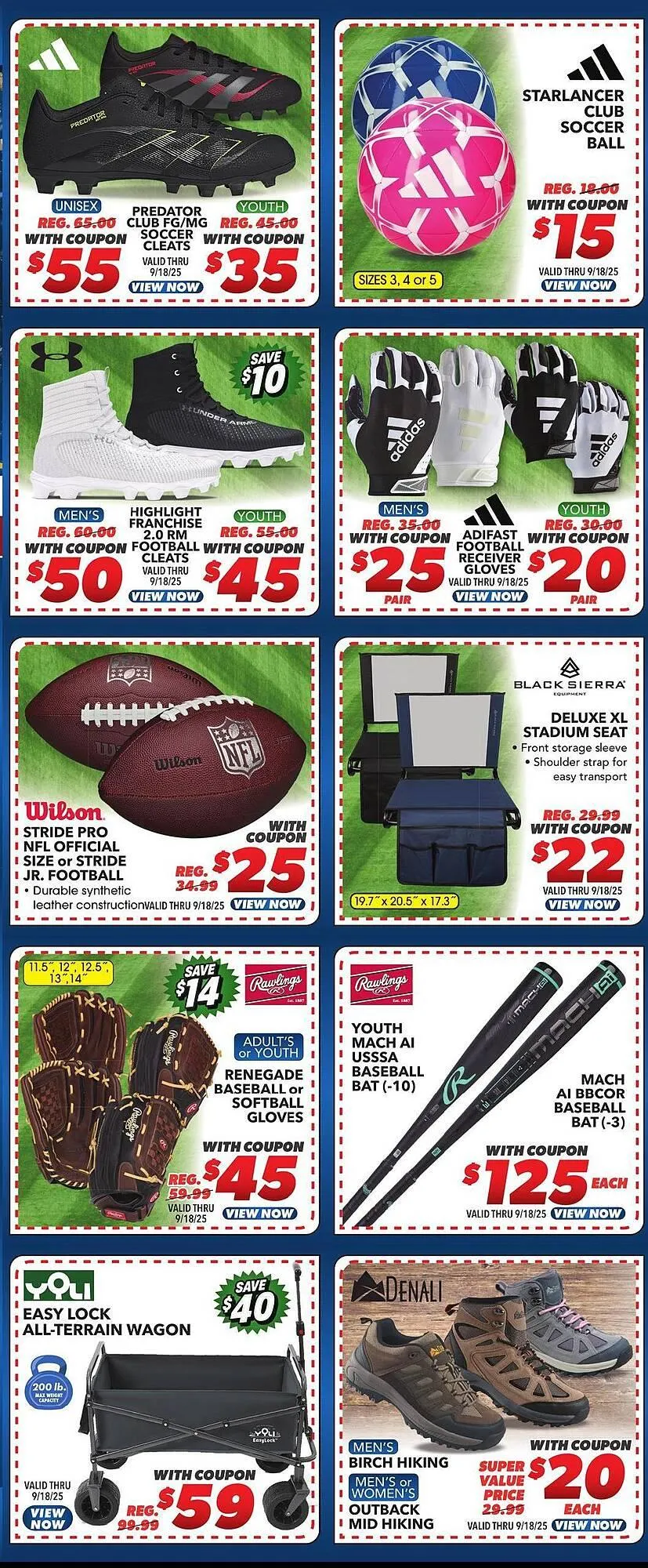 Weekly promotion Big 5 weekly ad spanning from September 12 to September 18 2025 - Page 2 for Catalogue 365