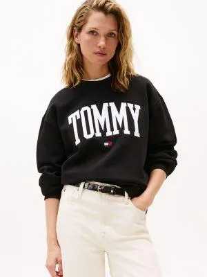Varsity Tommy Logo Crewneck Sweatshirt