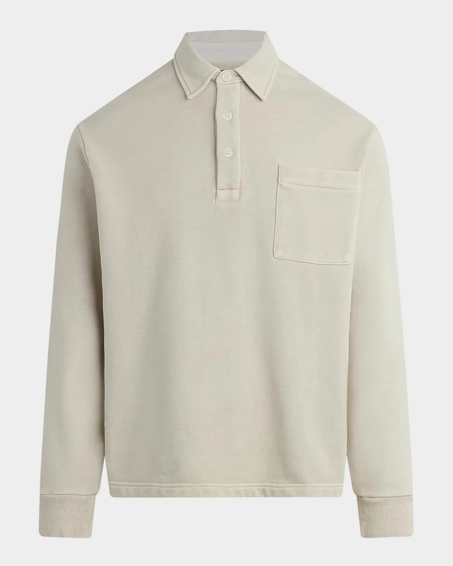 Men's Cotton Polo Sweatshirt