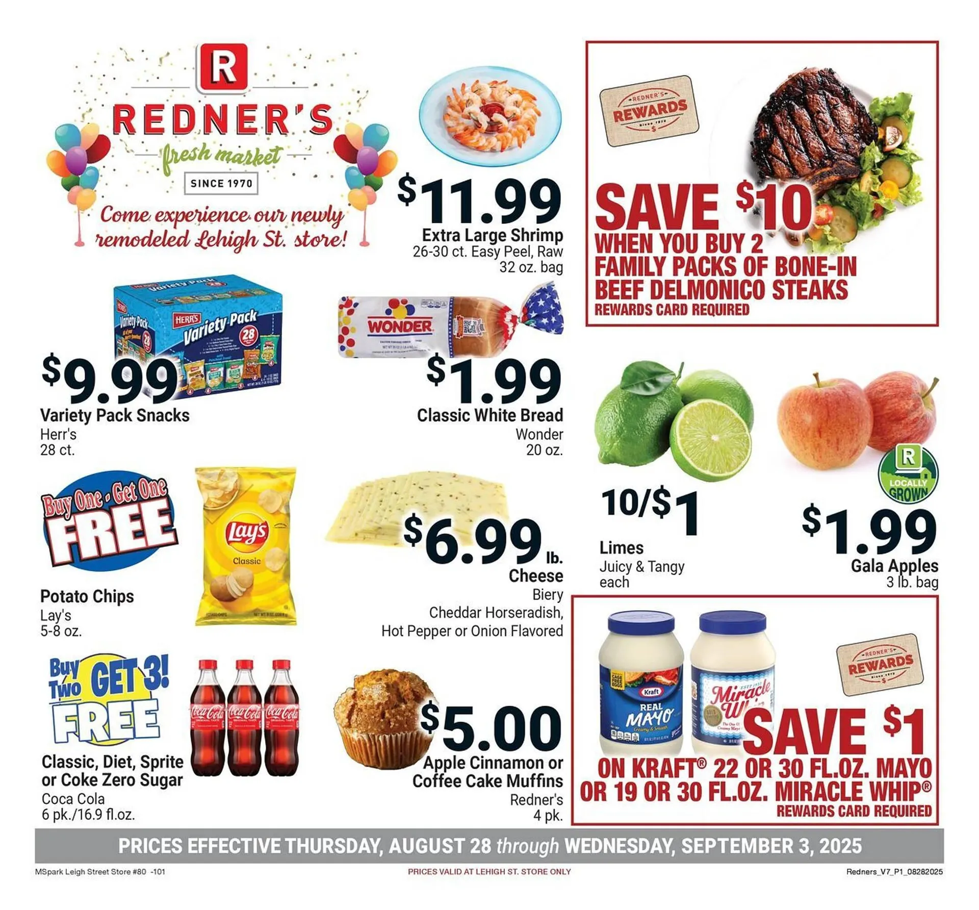 Weekly ad Redner's Warehouse Weekly Ad from August 28 to September 3 2025 - Page 1