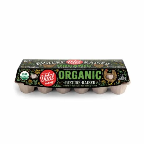 Vital Farms® Pasture-Raised Large Brown Grade-A Organic Eggs