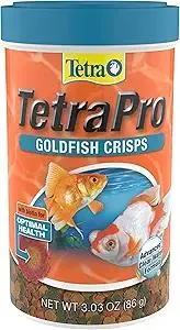 Tetra TetraPro Goldfish Crisps Fish Food, enhanced with biotin for optimal health, 3.03 oz