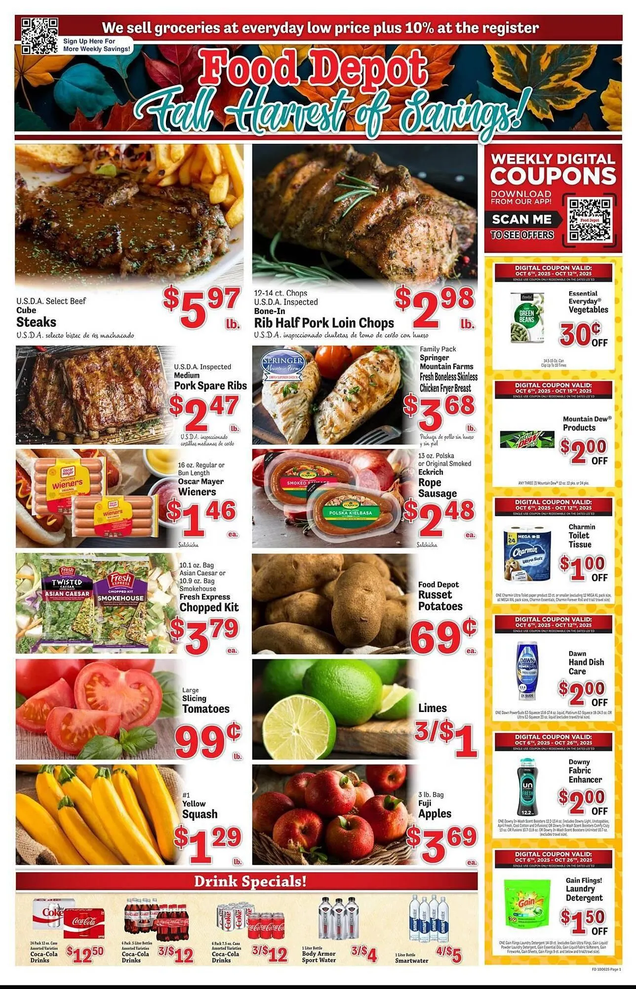 Weekly ad Food Depot weekly ad from October 6 to October 12 2025 - Page 1