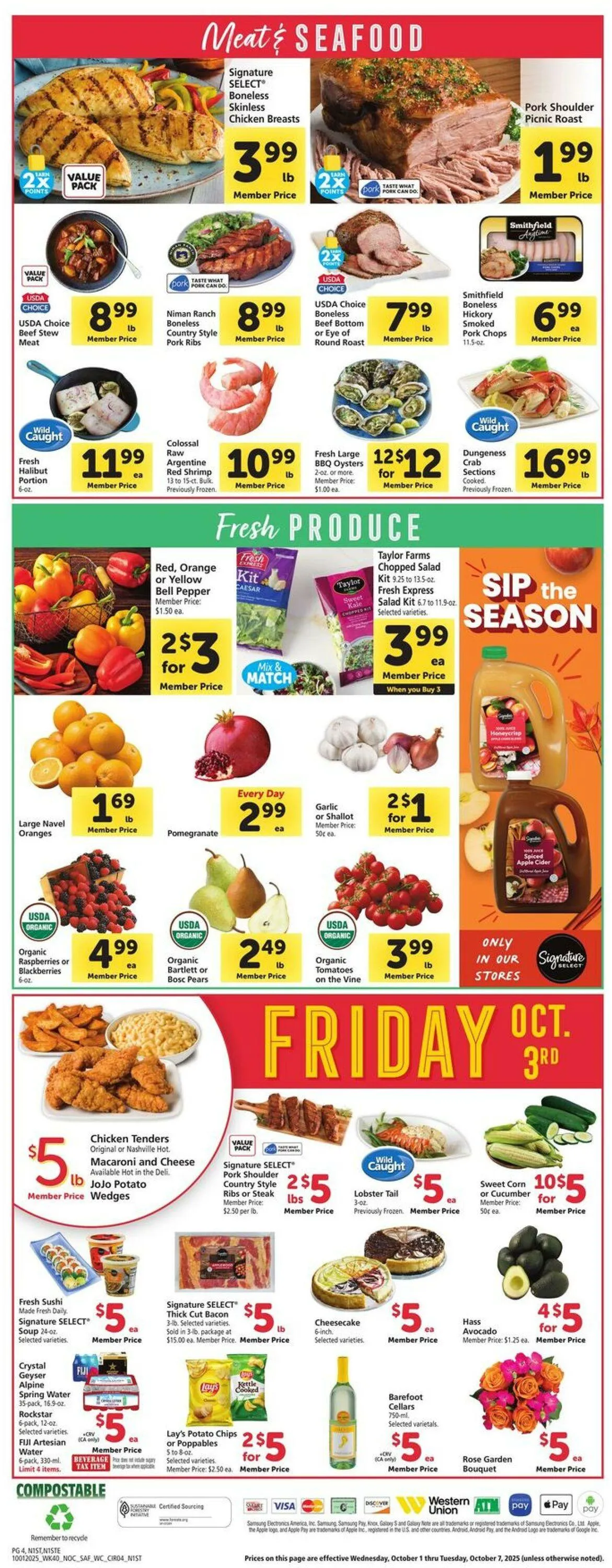 Weekly ad Safeway Current weekly ad from October 1 to October 7 2025 - Page 4
