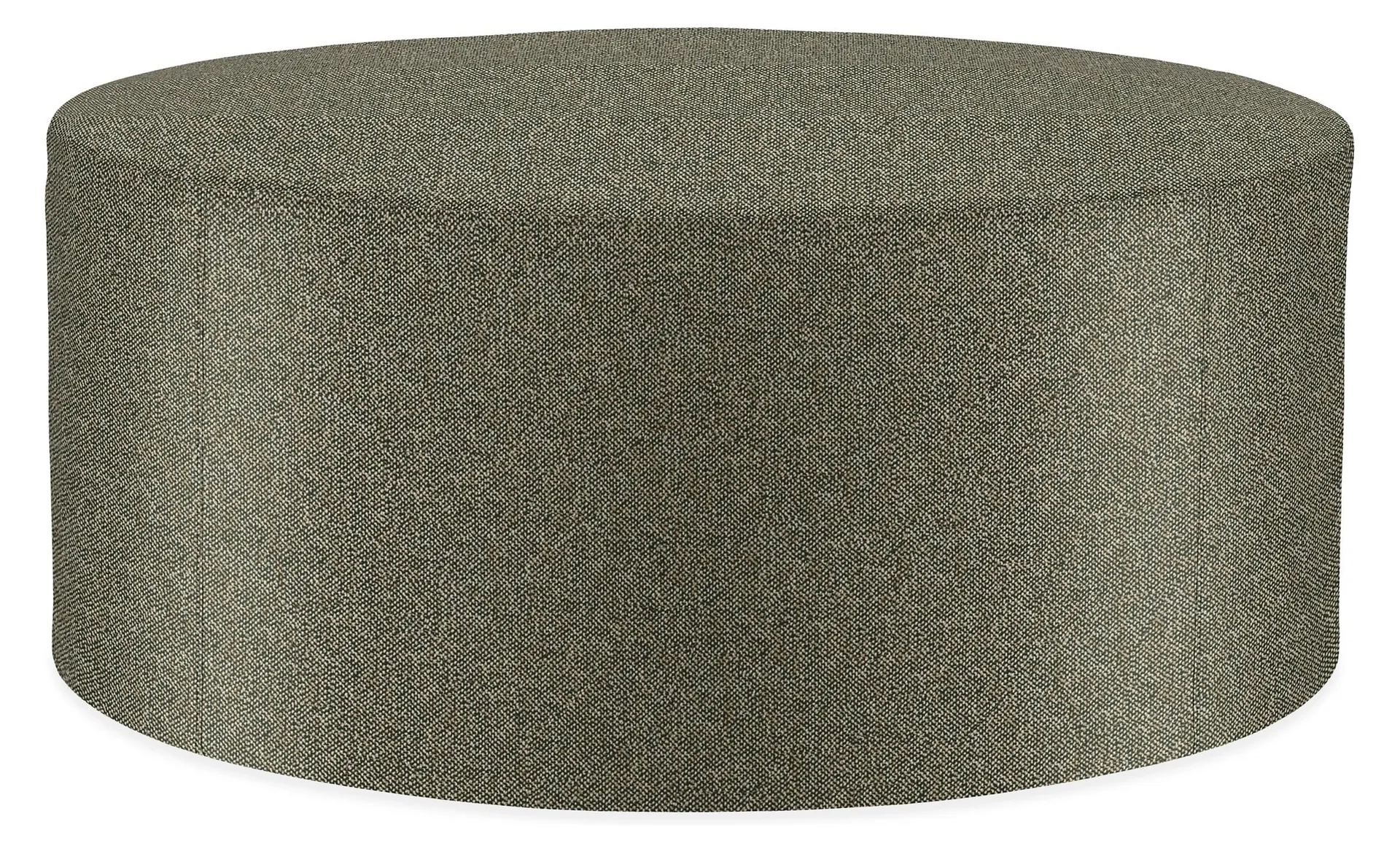 Aero 36 diam 15h Round Ottoman in Tatum Salt