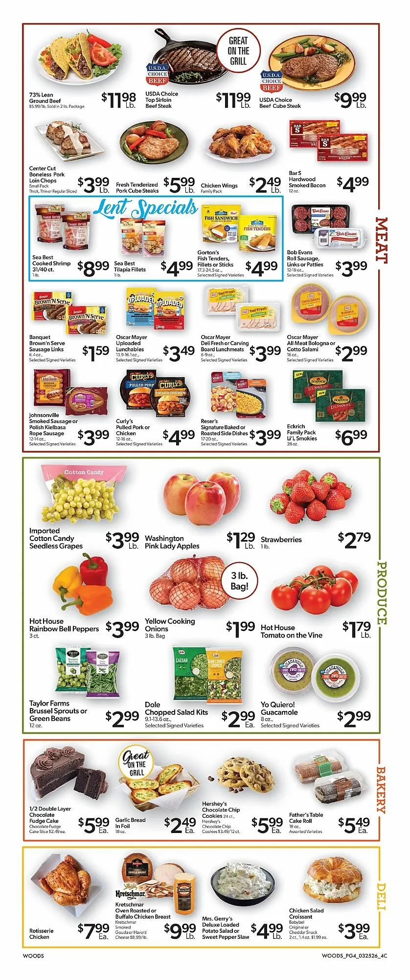 Weekly ad Woods Supermarket weekly ad from March 25 to March 31 2026 - Page 4