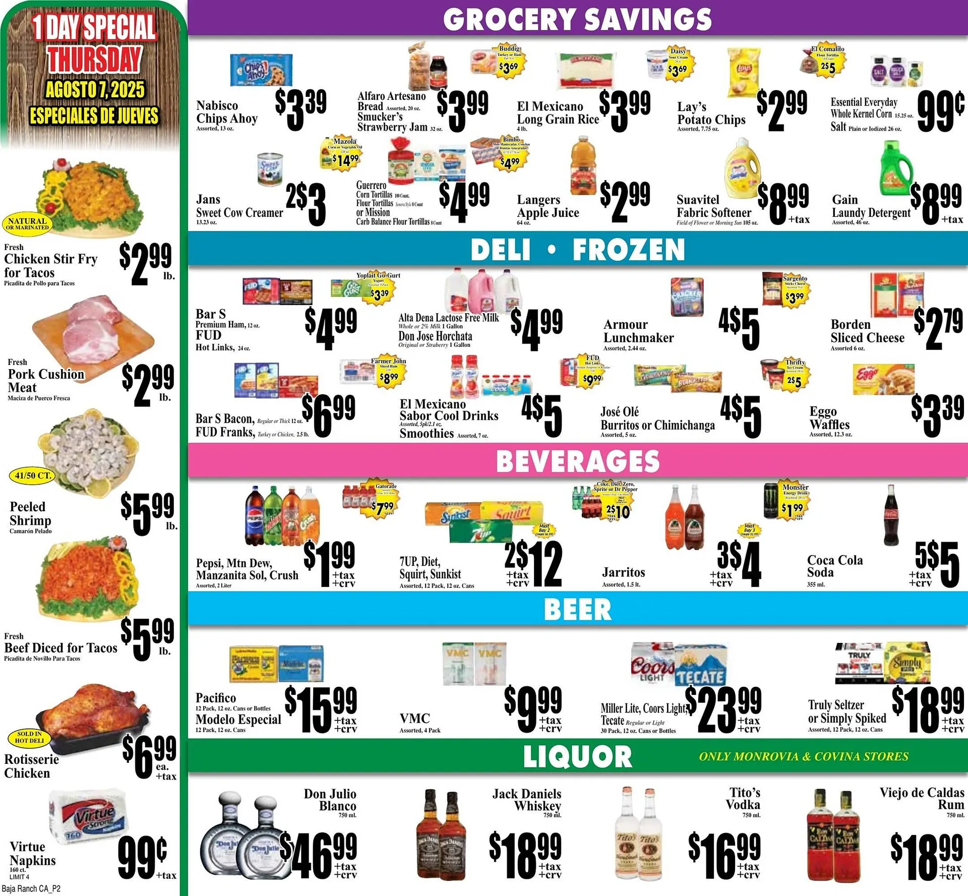 Weekly ad Baja Ranch Weekly Ad from August 6 to August 12 2025 - Page 2