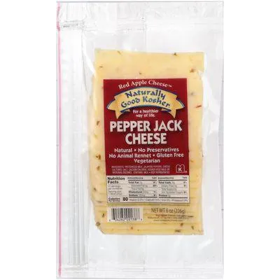 Naturally Good Kosher Pepper Jack Sliced Cheese