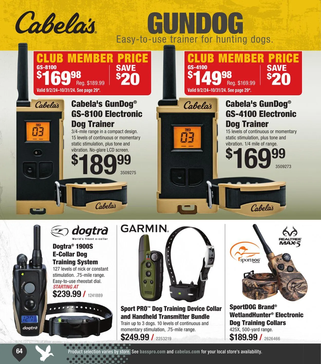 Weekly ad Bass Pro Current weekly ad from September 11 to September 25 2024 - Page 64
