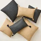 Faux Jute Indoor/Outdoor Pillow