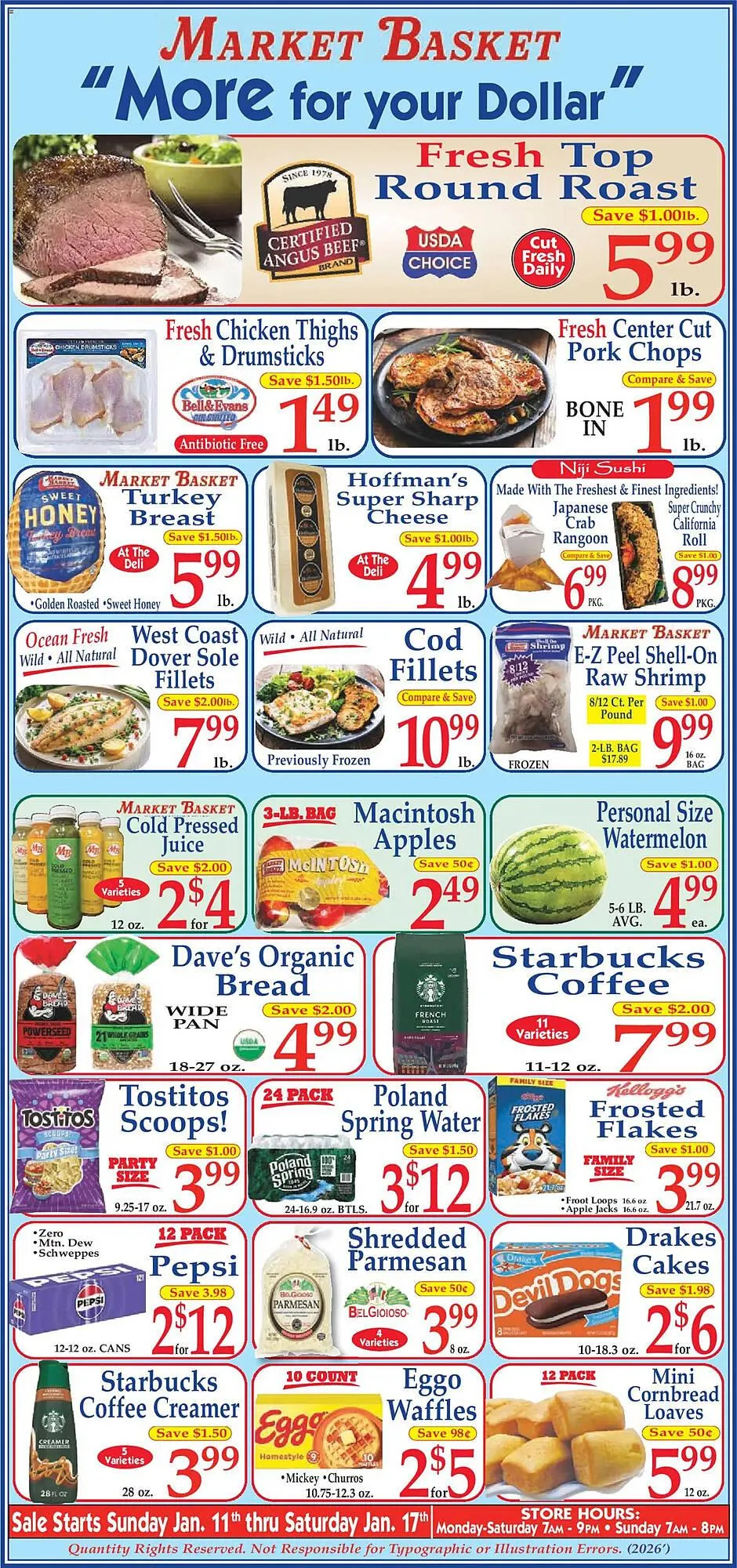 Weekly ad Market Basket weekly ad from January 11 to January 17 2026 - Page 1