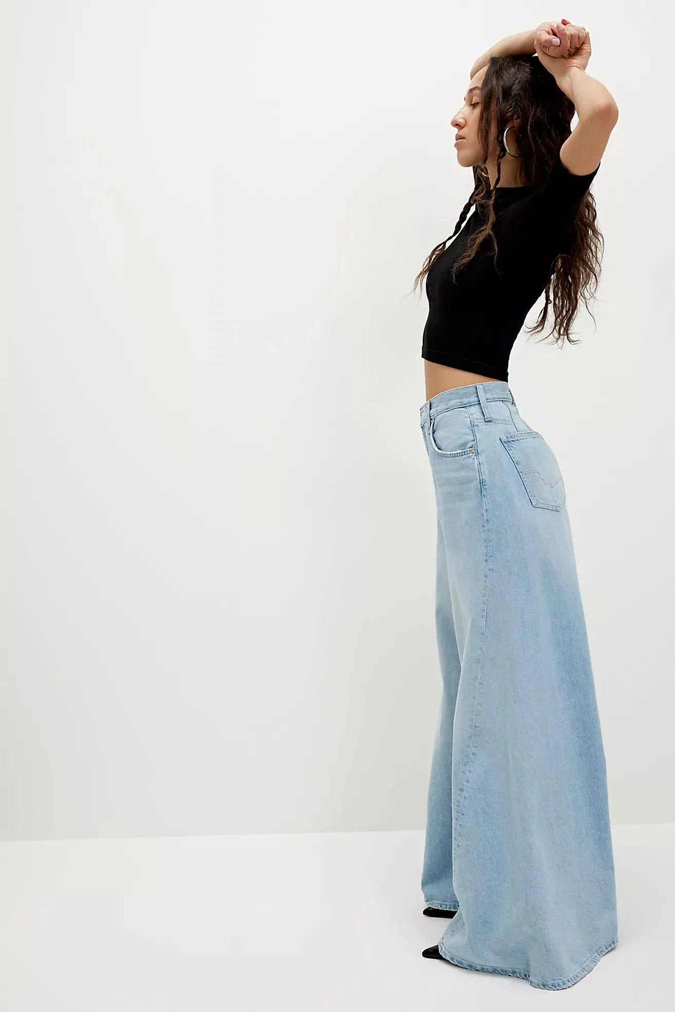 CRVY Pacifica Wide-Leg Jeans
