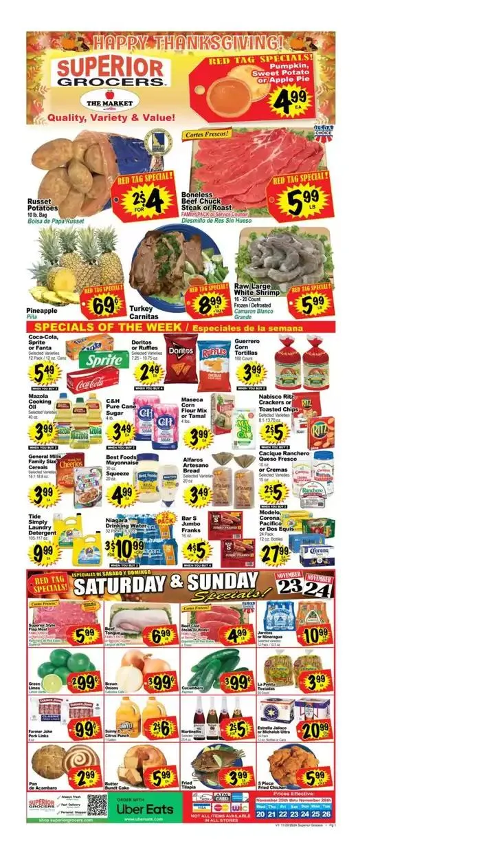 Weekly ad Weekly Specials from November 20 to November 26 2024 - Page 1