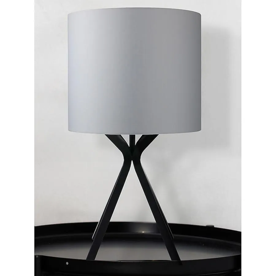Origin 21 24-in Matte Black On/Off switch Table Lamp with Fabric Shade