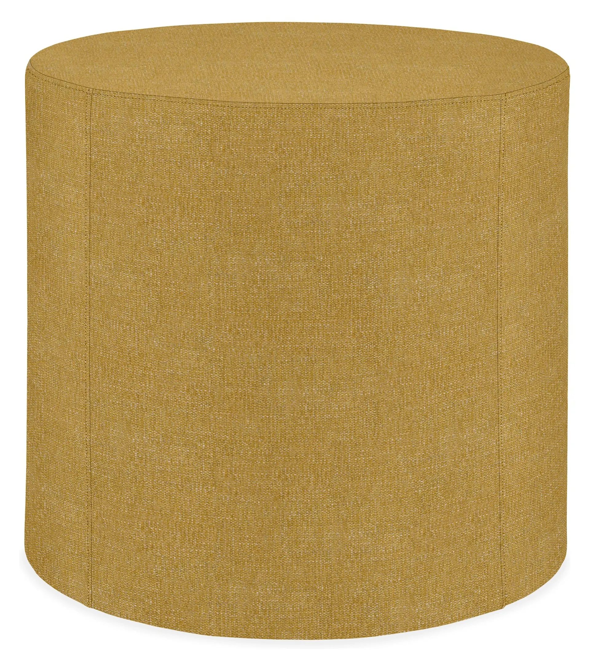 Aero 20 diam 18h Round Ottoman in Hawkins Mustard