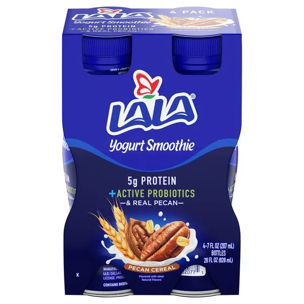 LALA 4 Pack Pecan Cereal Yogurt Smoothie