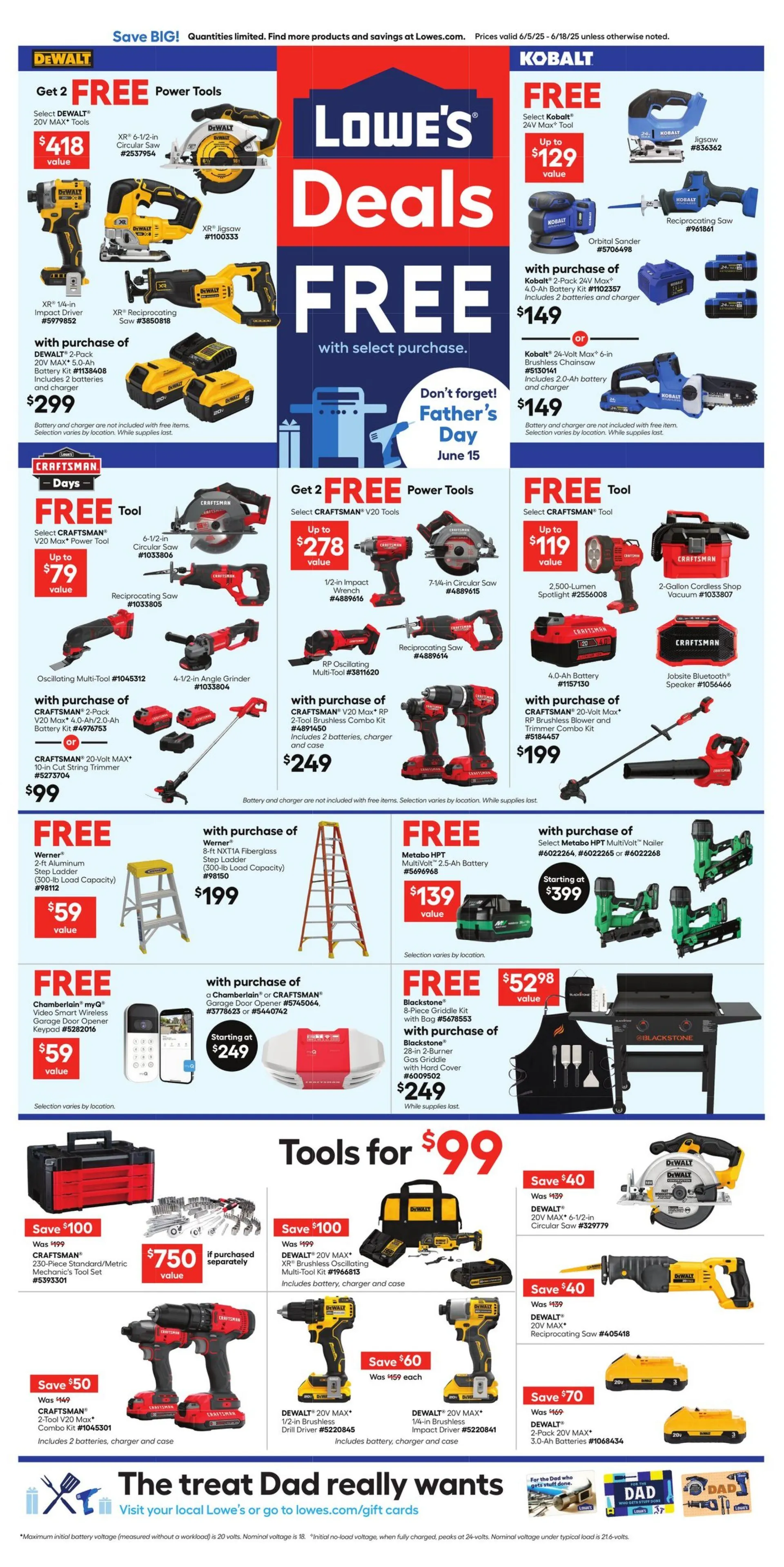 Weekly ad Lowe's from June 5 to June 18 2025 - Page 1