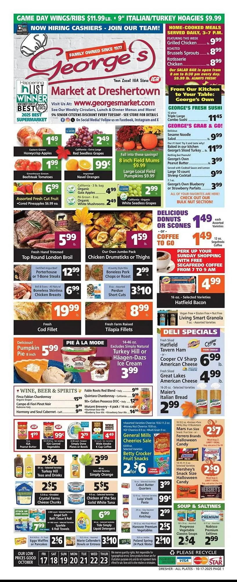Weekly ad George's Market weekly ad from October 17 to October 23 2025 - Page 1