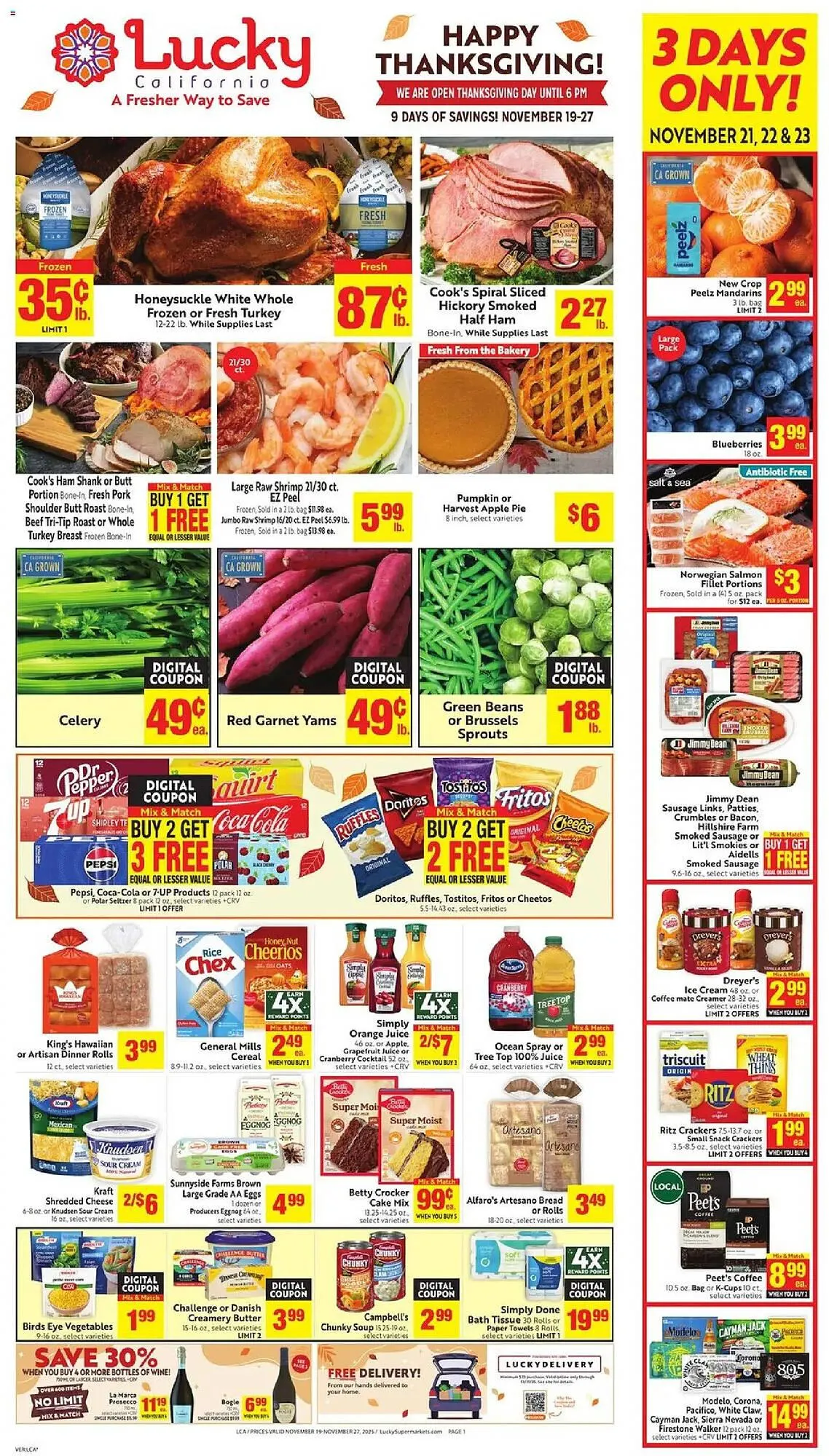 Weekly ad Lucky Supermarkets weekly ad from November 19 to November 27 2025 - Page 1