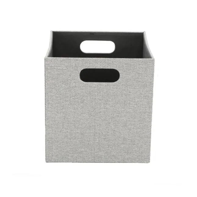 allen + roth ( 10.5-in W x 11-in H x 10.5-in D ) Gray Fabric Bin