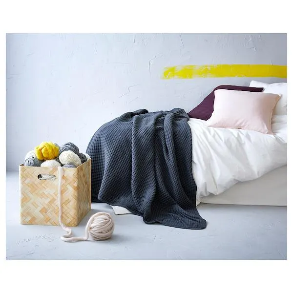 Bedspread, dark gray,
