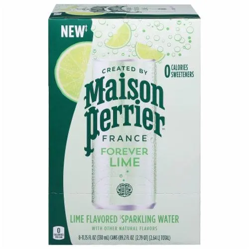 Maison Perrier® France Forever Lime Flavored Sparkling Water Cans