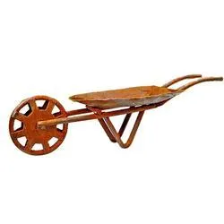 Mini Rustic Tin Wheelbarrow