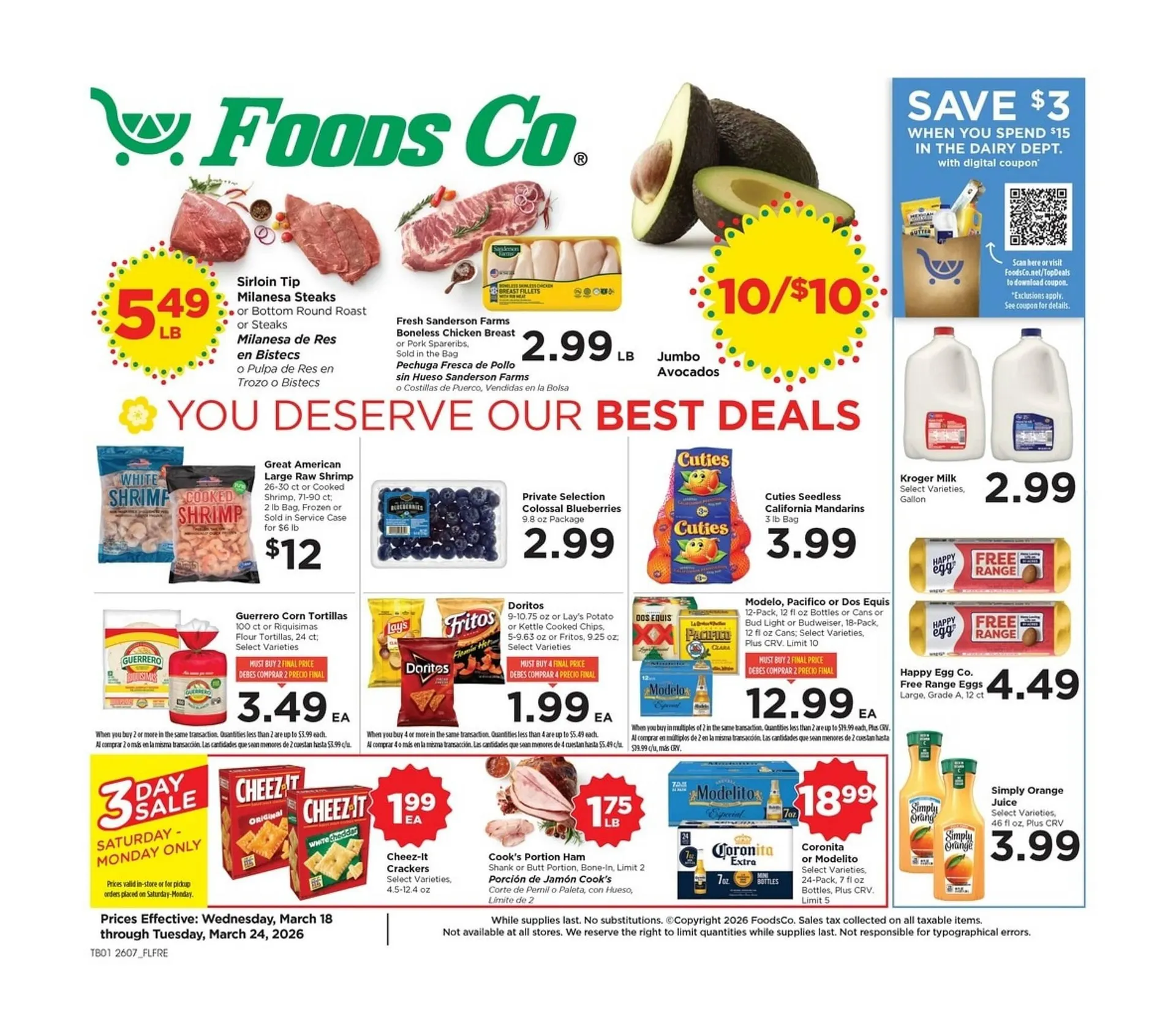 Weekly ad Foods Co weekly ad from March 18 to March 24 2026 - Page 1