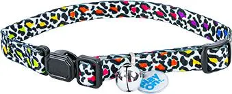 Play On Cat Rainbow Leopard Adjustable Collar