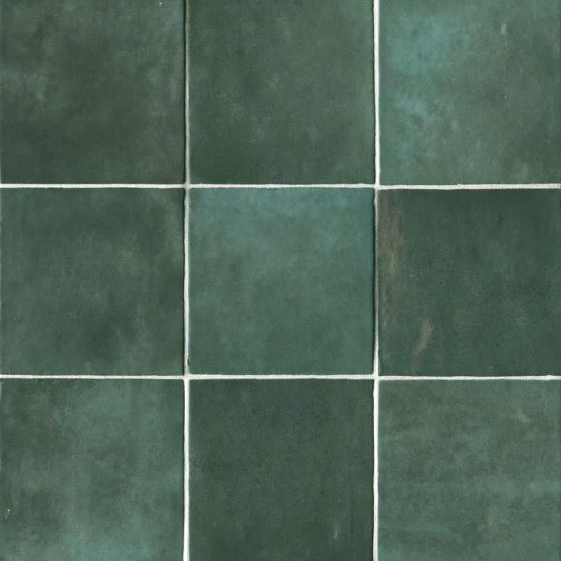 Green Cloe 5" x 5" Ceramic Tile