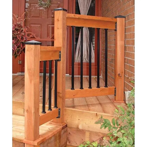 SQPS32 Tubing Baluster, 32 in L, Square, Galvanized Steel, Black