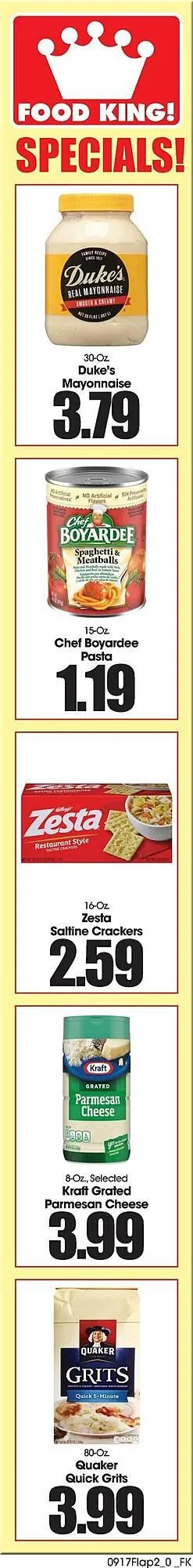 Weekly promotion Food King weekly ad spanning from September 17 to September 23 2025 - Page 6 for Catalogue 365