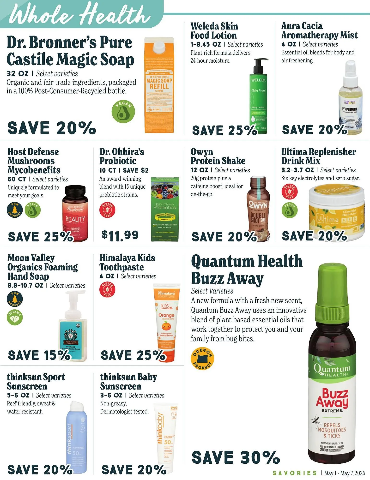 Weekly promotion Market of Choice weekly ad spanning from May 1 to May 7 2026 - Page 5 for Catalogue 365