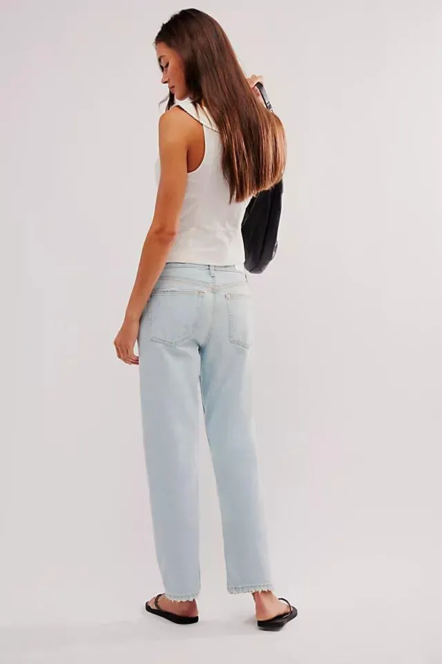 RE/DONE Easy Straight Crop Jeans