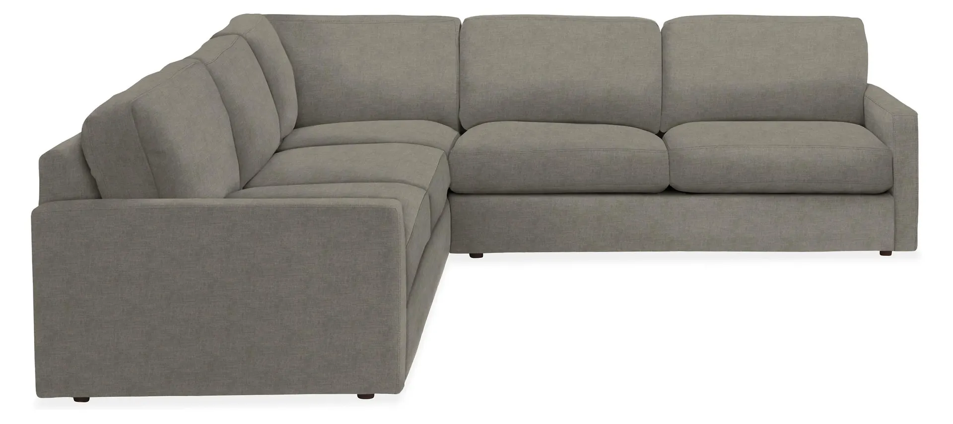 Linger 103x103" Three-Piece Sectional in Mori Graphite