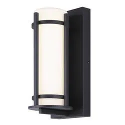 Patriot Lighting® Paralee Matte Black LED Outdoor Wall Light