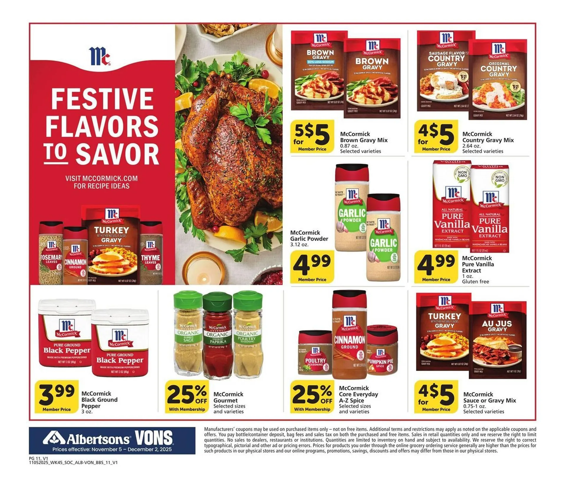 Weekly ad Albertsons weekly ad from November 5 to December 2 2025 - Page 11