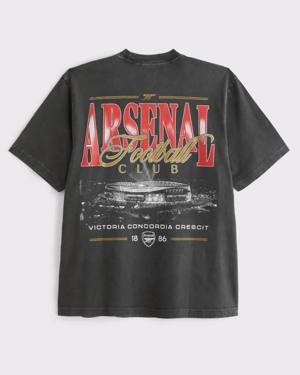 Arsenal FC Vintage-Inspired Graphic Tee
