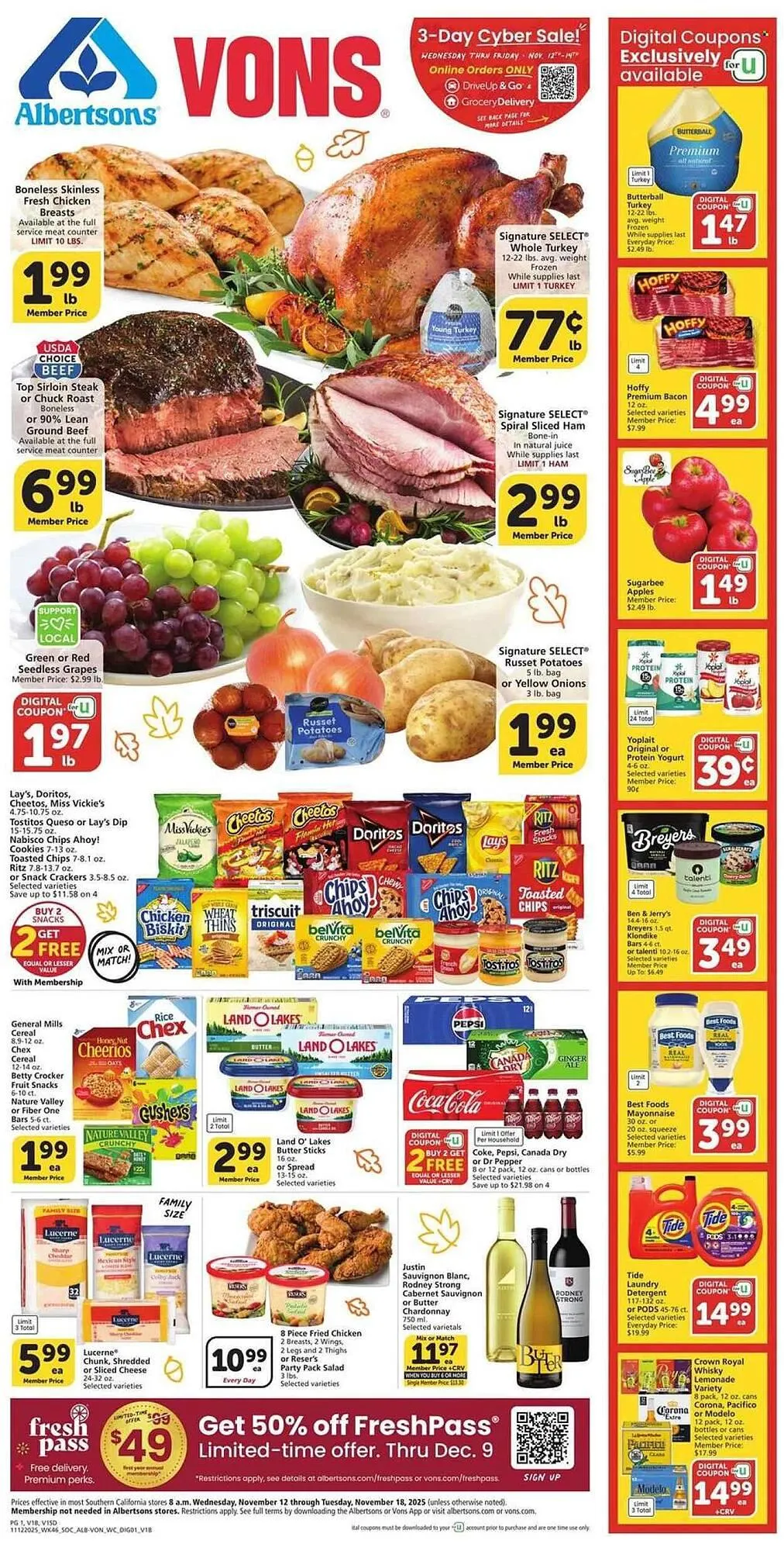 Weekly ad Albertsons weekly ad from November 12 to November 18 2025 - Page 1