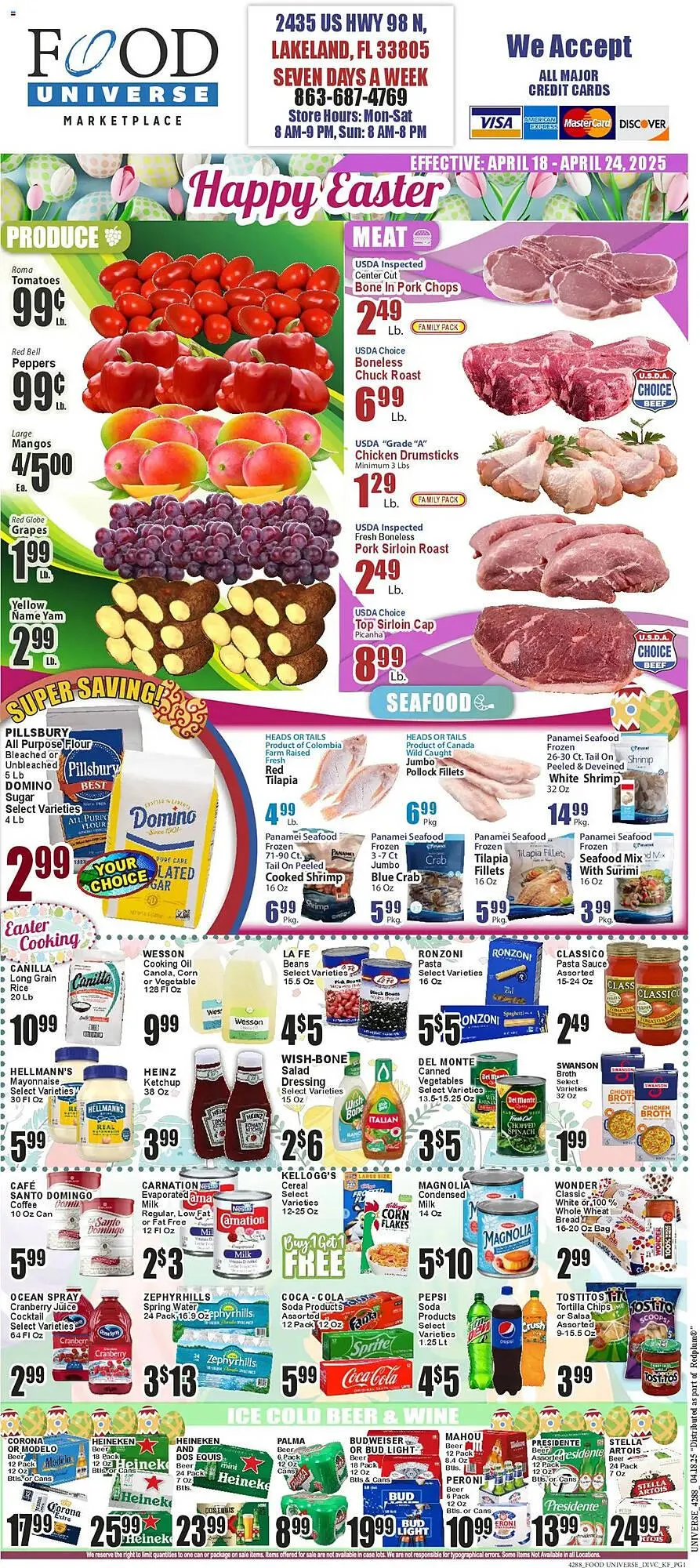 Weekly ad Food Universe Weekly Ad from April 18 to April 24 2025 - Page 1