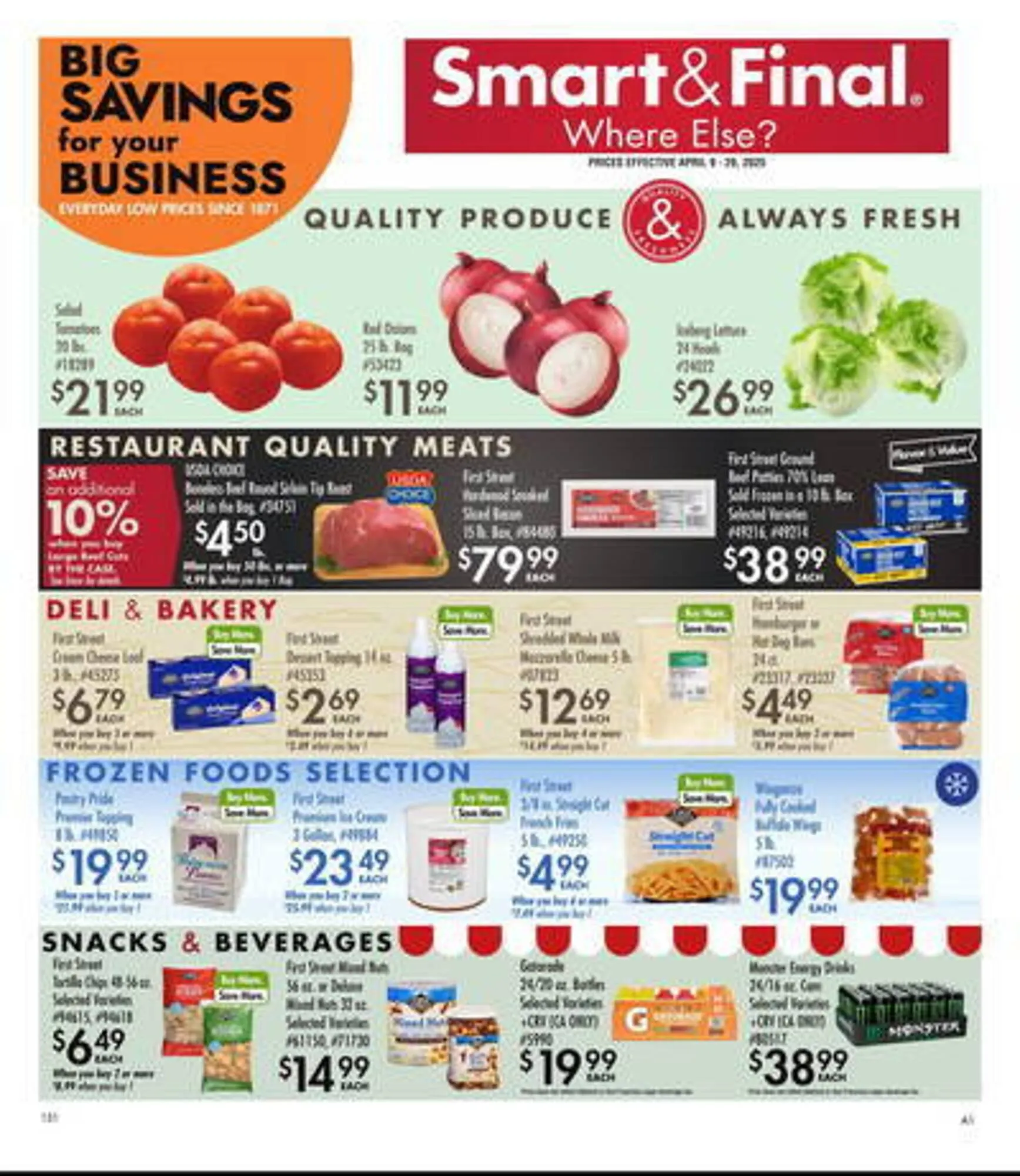 Weekly ad Smart & Final Weekly Ad from April 9 to April 29 2025 - Page 1