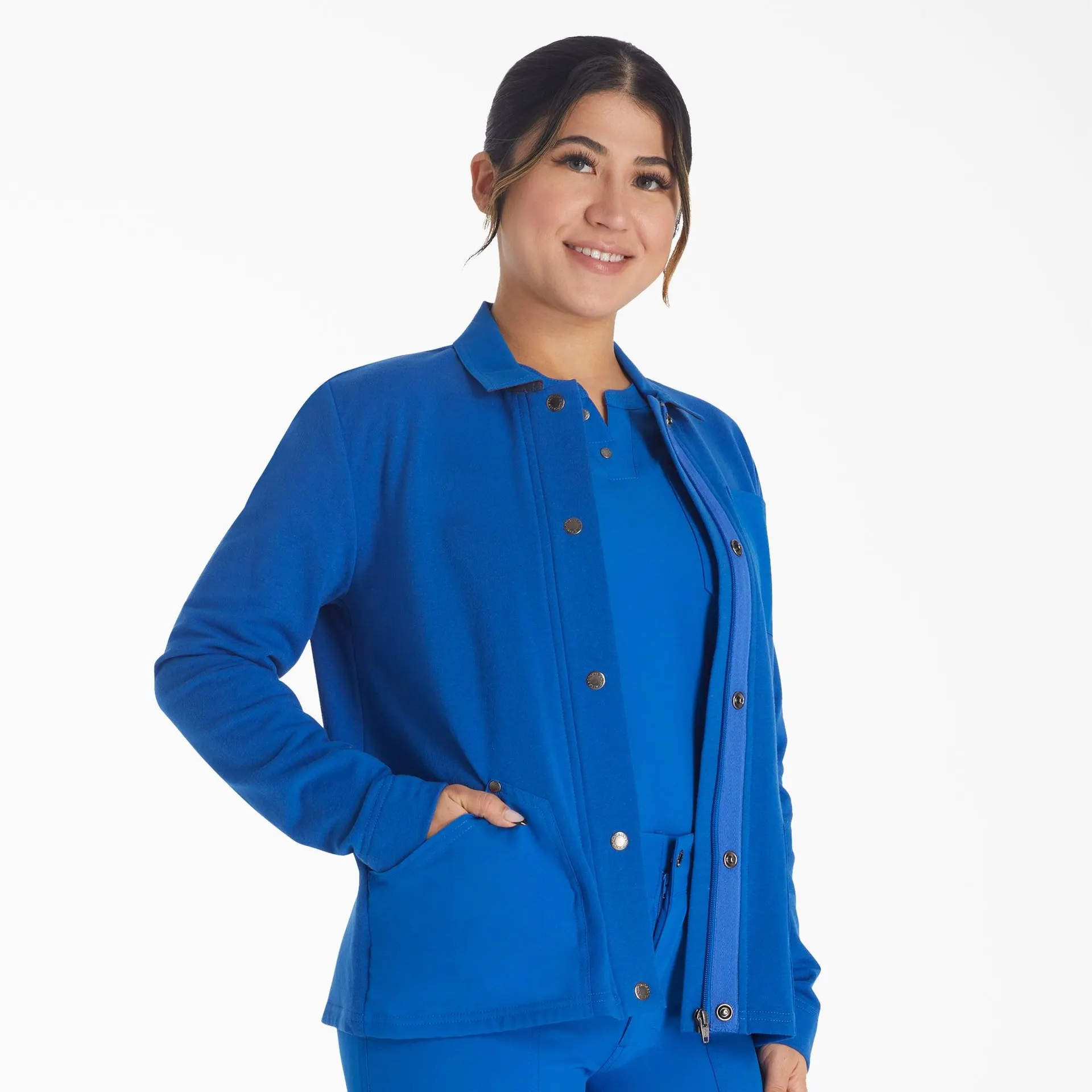 Women's EDS NXT Zip Front Scrub Jacket
