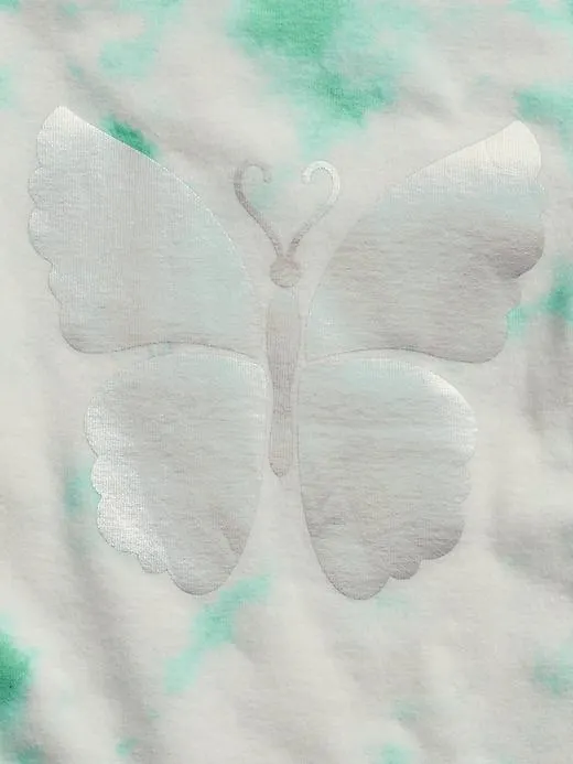 Baby & Toddler Butterfly Tie-Dye PJ Set