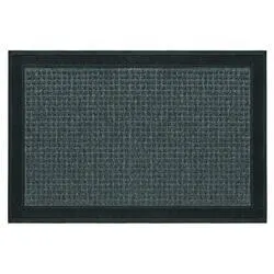 Multy Home™ Grey/Black 24" x 36" Needlepunch Door Mat